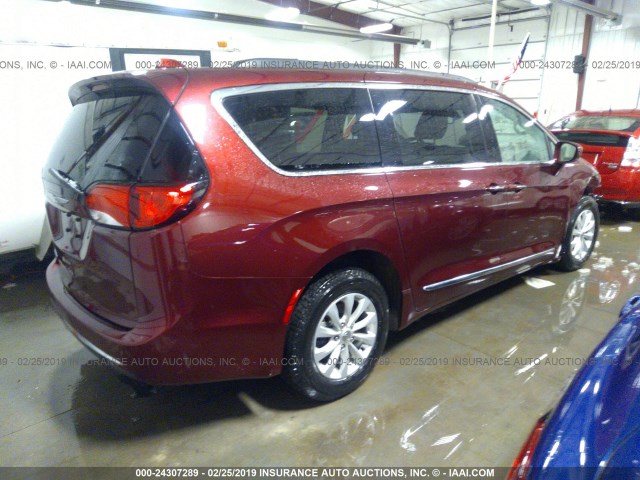 2C4RC1BG4HR533534 - 2017 CHRYSLER PACIFICA TOURING L RED photo 4