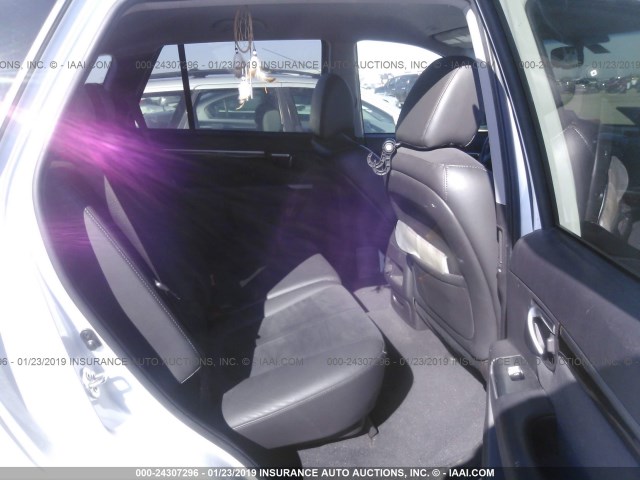 5XYZH4AG4BG031140 - 2011 HYUNDAI SANTA FE SE WHITE photo 8