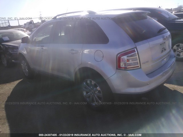 2FMDK3JCXABB20745 - 2010 FORD EDGE SEL SILVER photo 3