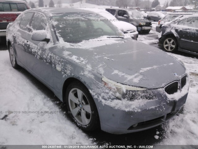 WBANF33537CS40758 - 2007 BMW 525 XI SILVER photo 1