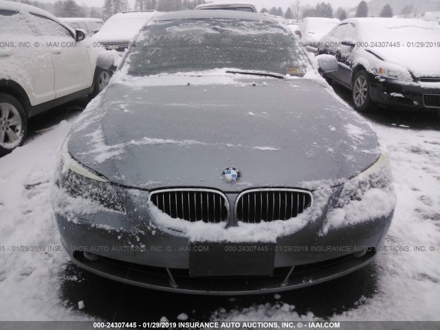 WBANF33537CS40758 - 2007 BMW 525 XI SILVER photo 6