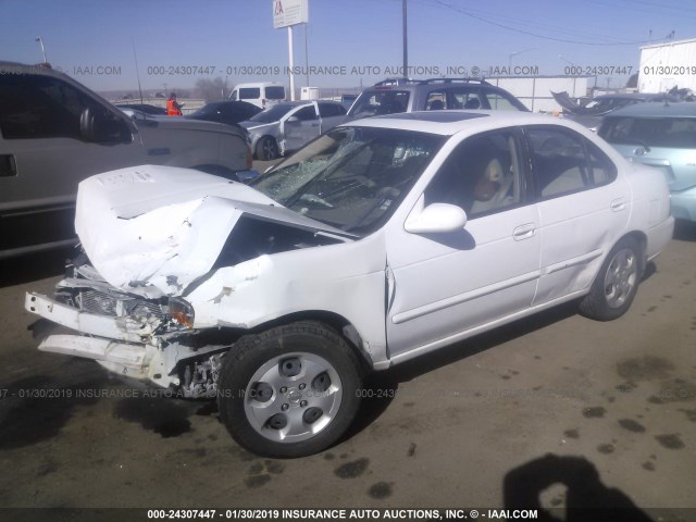 3N1CB51A84L482465 - 2004 NISSAN SENTRA 1.8S WHITE photo 2