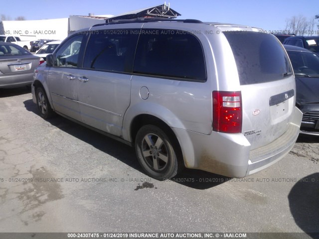 1D8HN44H38B109873 - 2008 DODGE GRAND CARAVAN SE SILVER photo 3