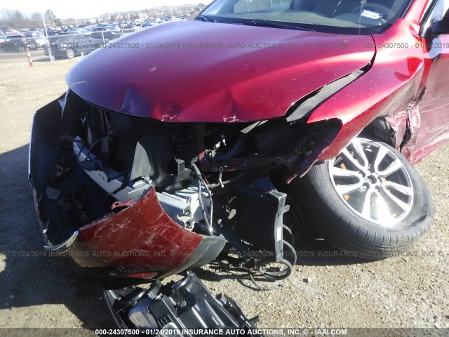 5N1AR2MN7FC709605 - 2015 NISSAN PATHFINDER S/SV/SL/PLATINUM BURGUNDY photo 6