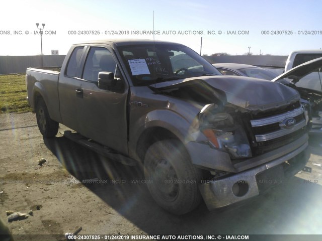 1FTEX1CM9EFC42411 - 2014 FORD F150 SUPER CAB TAN photo 1