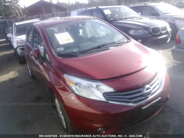 3N1CE2CP7EL426431 - 2014 NISSAN VERSA NOTE S/S PLUS/SV/SL RED photo 1