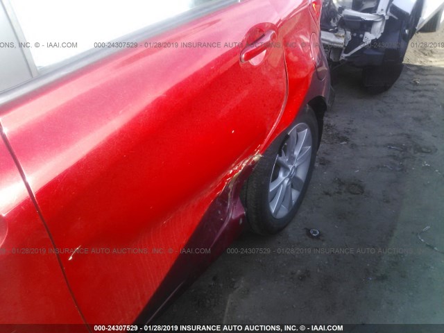 3N1CE2CP7EL426431 - 2014 NISSAN VERSA NOTE S/S PLUS/SV/SL RED photo 6