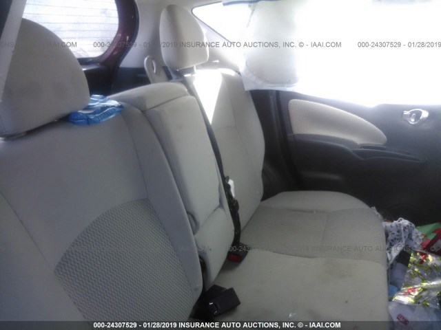 3N1CE2CP7EL426431 - 2014 NISSAN VERSA NOTE S/S PLUS/SV/SL RED photo 8