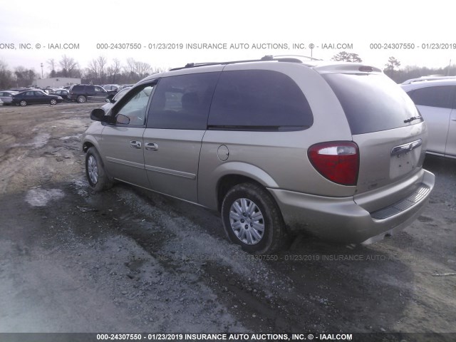 2A8GP44R77R170195 - 2007 CHRYSLER TOWN & COUNTRY LX TAN photo 3