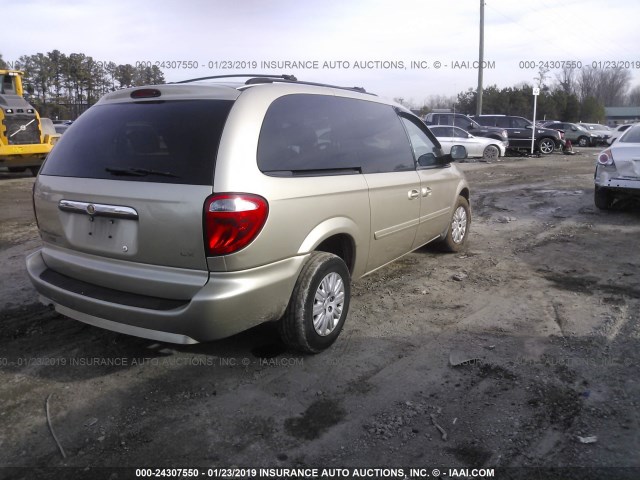 2A8GP44R77R170195 - 2007 CHRYSLER TOWN & COUNTRY LX TAN photo 4