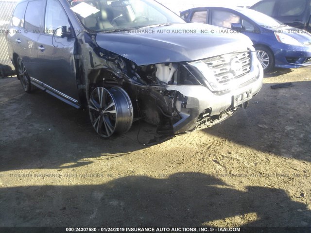 5N1DR2MN4JC619916 - 2018 NISSAN PATHFINDER S/SV/SL/PLATINUM SILVER photo 6