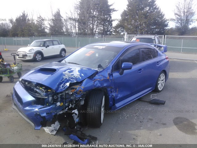 JF1VA1C64J9805317 - 2018 SUBARU WRX PREMIUM BLUE photo 2