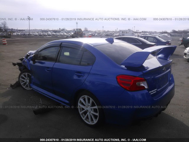 JF1VA1C64J9805317 - 2018 SUBARU WRX PREMIUM BLUE photo 3