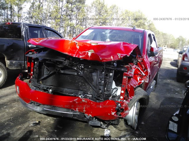 1GCVKREC5GZ394981 - 2016 CHEVROLET SILVERADO K1500 LT RED photo 6