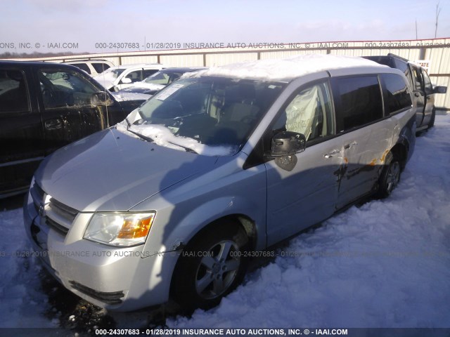 2D8HN44E99R653691 - 2009 DODGE GRAND CARAVAN SE SILVER photo 2