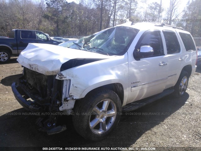 1GNUCCE0XAR266570 - 2010 CHEVROLET TAHOE C1500 LTZ WHITE photo 2