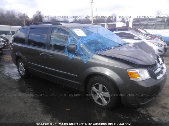 2D4RN5D12AR453538 - 2010 DODGE GRAND CARAVAN SXT GRAY photo 1