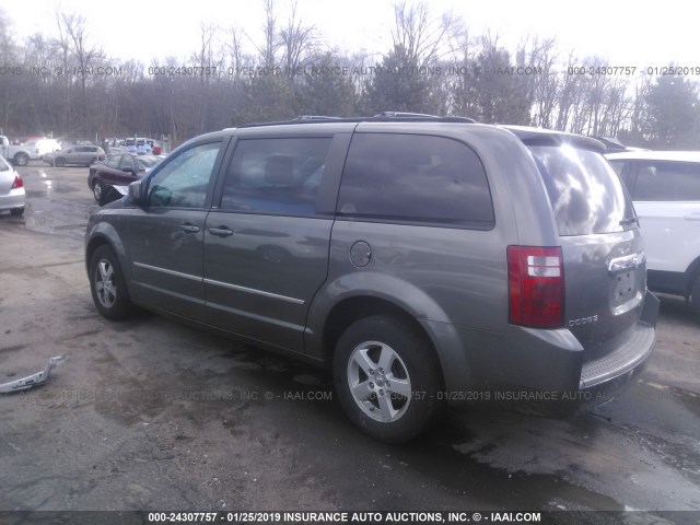 2D4RN5D12AR453538 - 2010 DODGE GRAND CARAVAN SXT GRAY photo 3