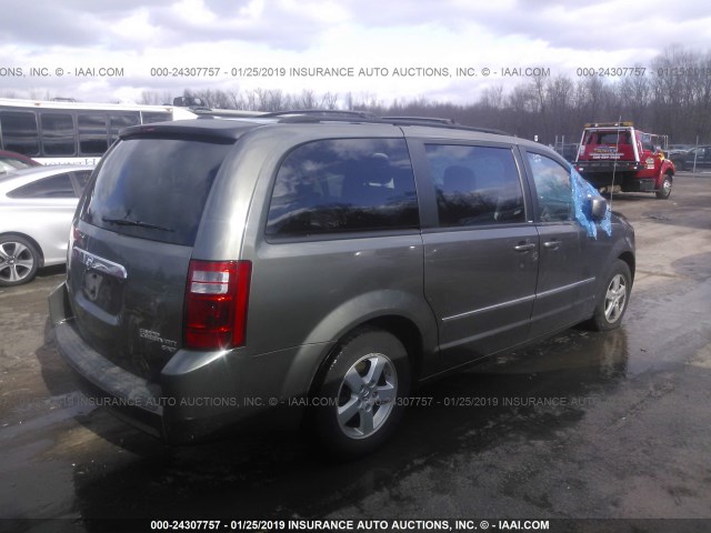 2D4RN5D12AR453538 - 2010 DODGE GRAND CARAVAN SXT GRAY photo 4
