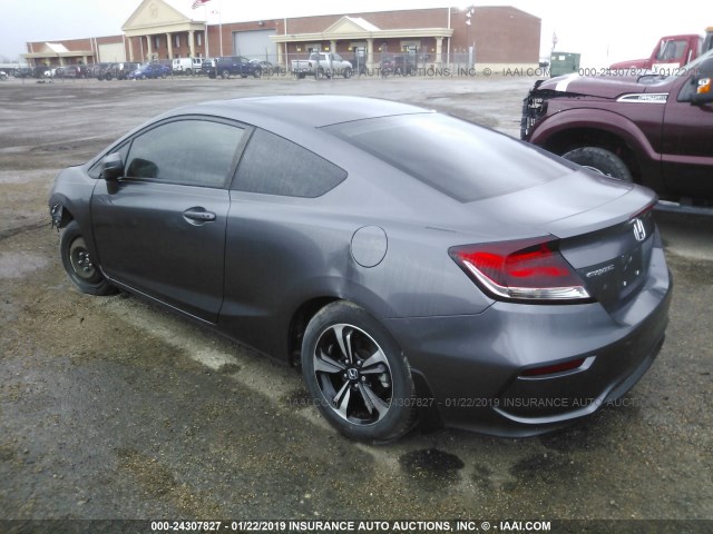 2HGFG3B82FH522354 - 2015 HONDA CIVIC ნაცრისფერი ფოტო 3