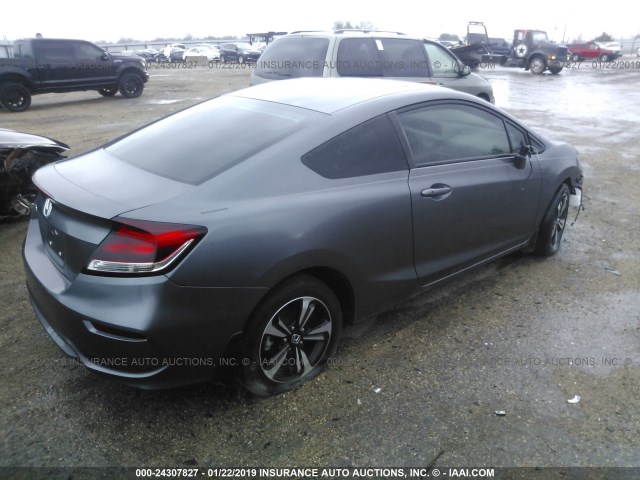 2HGFG3B82FH522354 - 2015 HONDA CIVIC ნაცრისფერი ფოტო 4