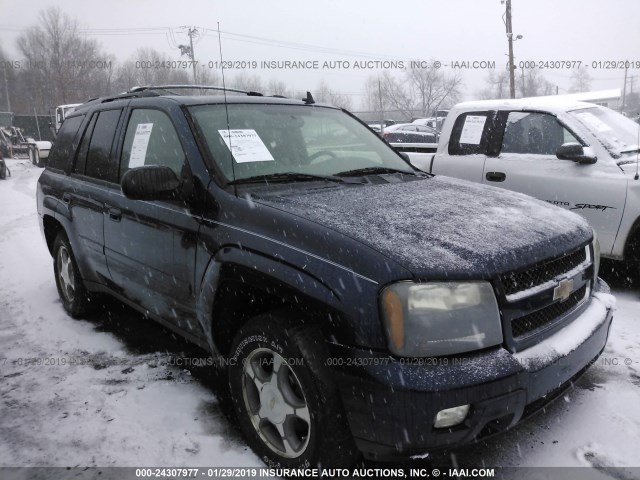 1GNDT13S982104800 - 2008 CHEVROLET TRAILBLAZER LS/LT BLUE photo 1