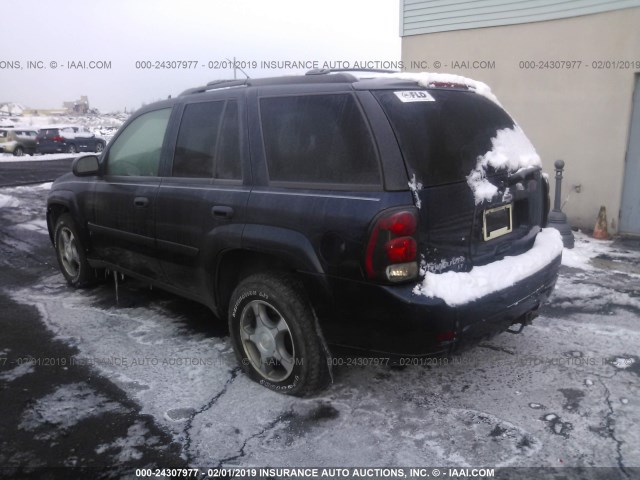 1GNDT13S982104800 - 2008 CHEVROLET TRAILBLAZER LS/LT BLUE photo 3