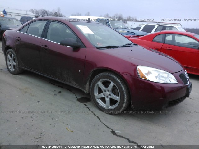 1G2ZH57N694122581 - 2009 PONTIAC G6 GT RED photo 1