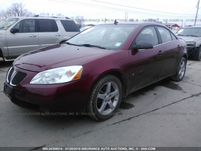 1G2ZH57N694122581 - 2009 PONTIAC G6 GT RED photo 2