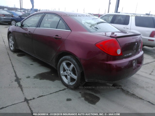 1G2ZH57N694122581 - 2009 PONTIAC G6 GT RED photo 3