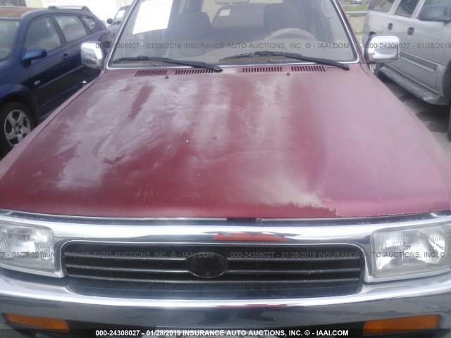 JT3VN39W0S0187036 - 1995 TOYOTA 4RUNNER VN39 SR5 RED photo 6