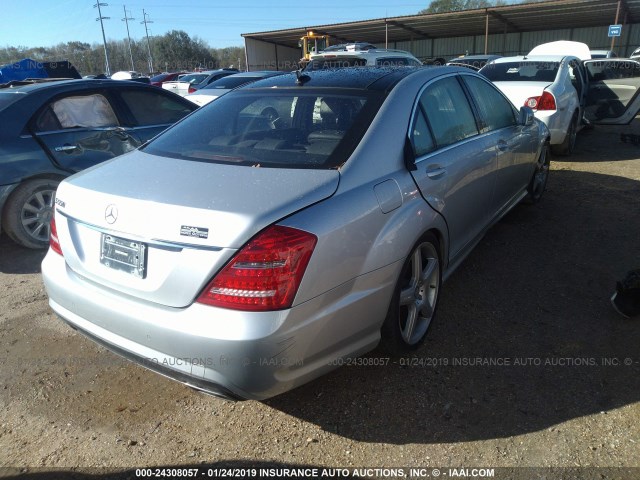 WDDNG7BB6BA415318 - 2011 MERCEDES-BENZ S 550 SILVER photo 4