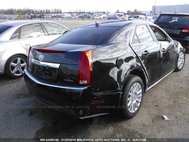 1G6DE5E54C0127037 - 2012 CADILLAC CTS LUXURY COLLECTION BLACK photo 4