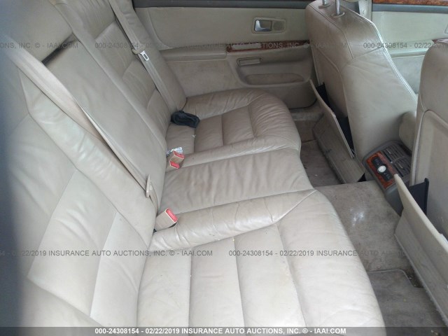 WAUFL54D5YN011518 - 2000 AUDI A8 QUATTRO BEIGE photo 8