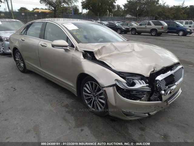 3LN6L5KU9HR609352 - 2017 LINCOLN MKZ HYBRID PREMIER BEIGE photo 1