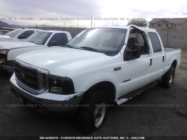 1FTNW21F6YEE06155 - 2000 FORD F250 SUPER DUTY WHITE photo 2