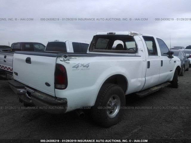 1FTNW21F6YEE06155 - 2000 FORD F250 SUPER DUTY WHITE photo 4