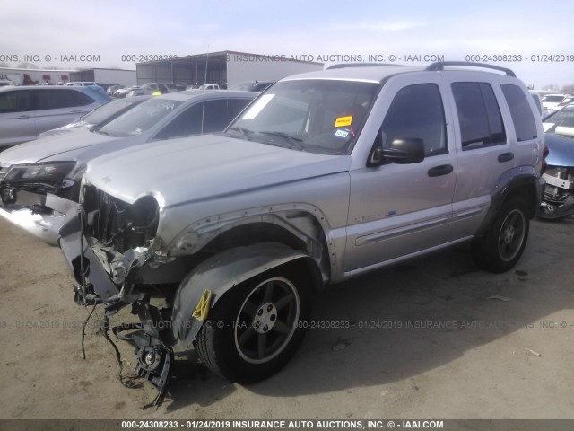 1J4GK48K83W713214 - 2003 JEEP LIBERTY SPORT/FREEDOM SILVER photo 2