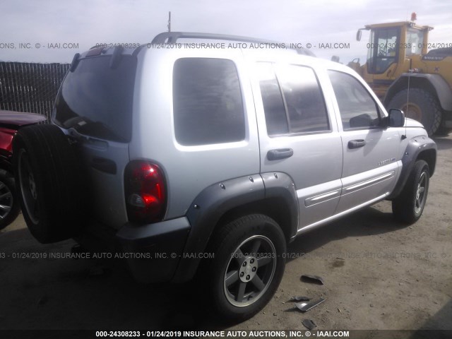 1J4GK48K83W713214 - 2003 JEEP LIBERTY SPORT/FREEDOM SILVER photo 4