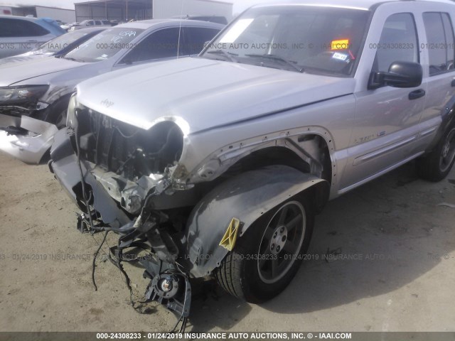 1J4GK48K83W713214 - 2003 JEEP LIBERTY SPORT/FREEDOM SILVER photo 6