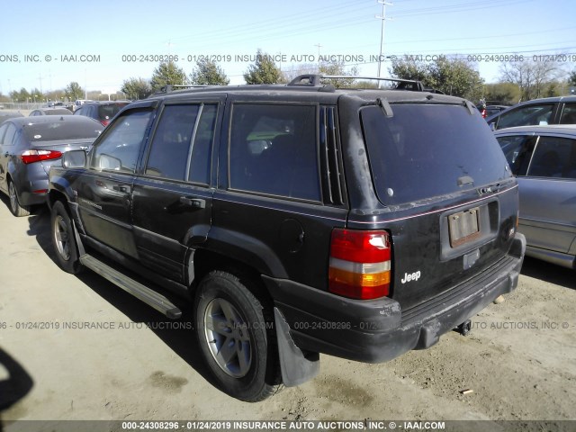 1J4GX58YXVC539713 - 1997 JEEP GRAND CHEROKEE LAREDO/TSI BLACK photo 3