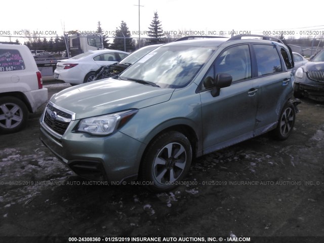 JF2SJABC3JH583946 - 2018 SUBARU FORESTER 2.5I GREEN photo 4