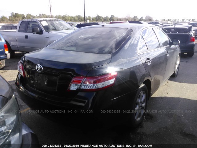 4T4BF3EK3BR153357 - 2011 TOYOTA CAMRY SE/LE/XLE BLACK photo 4