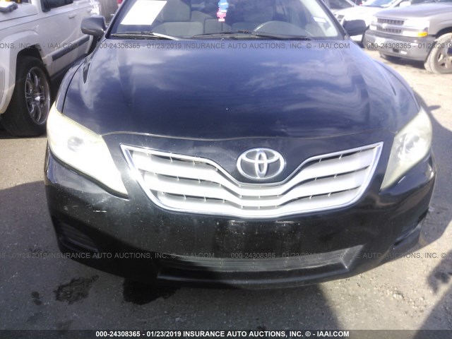 4T4BF3EK3BR153357 - 2011 TOYOTA CAMRY SE/LE/XLE BLACK photo 6