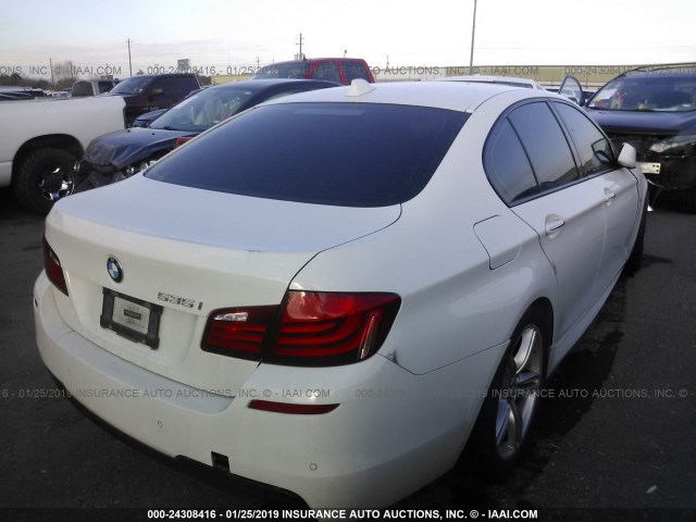 WBAFR7C5XDC827246 - 2013 BMW 535 I WHITE photo 4