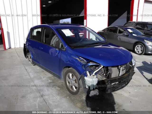 3N1BC1CP0CK243905 - 2012 NISSAN VERSA S/SL BLUE photo 1