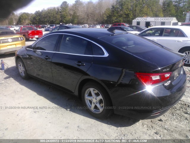 1G1ZB5ST5GF209370 - 2016 CHEVROLET MALIBU LS BLACK photo 3