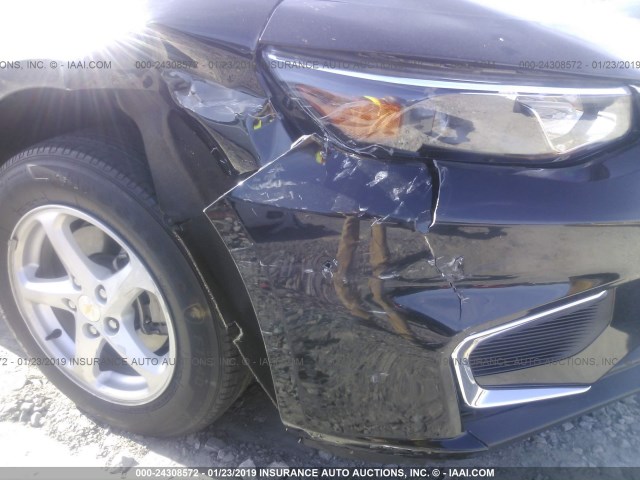 1G1ZB5ST5GF209370 - 2016 CHEVROLET MALIBU LS BLACK photo 6