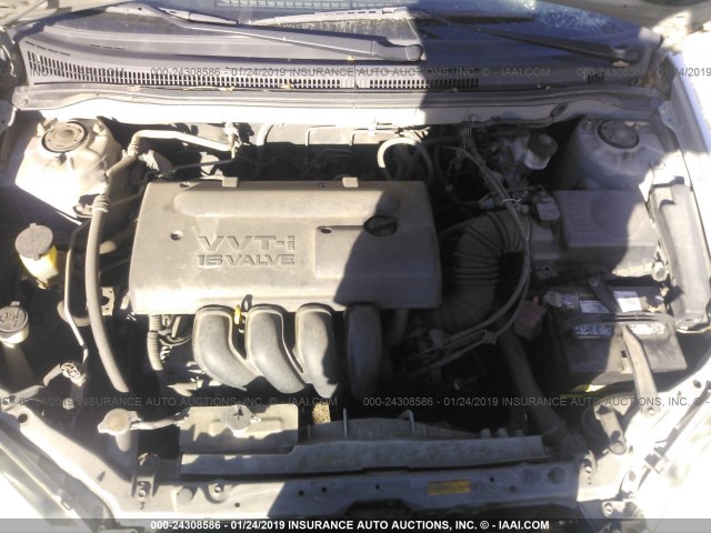 1NXBR32E04Z235761 - 2004 TOYOTA COROLLA CE/LE/S SILVER photo 10