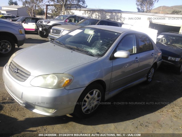 1NXBR32E04Z235761 - 2004 TOYOTA COROLLA CE/LE/S SILVER photo 2